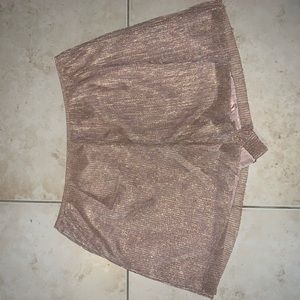 Shimmer high waist shorts